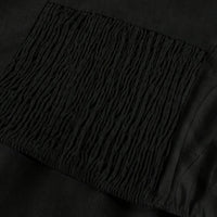 | Lightweight Linen Strapless Long Dress Smooth Texture Casual Solid Color