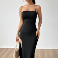 Refined Maxi Dress with Slim Straps