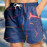 Tropical Board Shorts for Men Drawstring Lightweight Swimwear