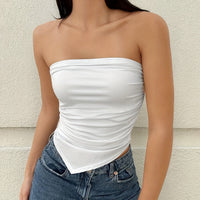 Solid Color Elegant Bandeau Tube Top