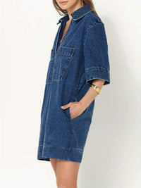 Airy Cotton Shirt Dress