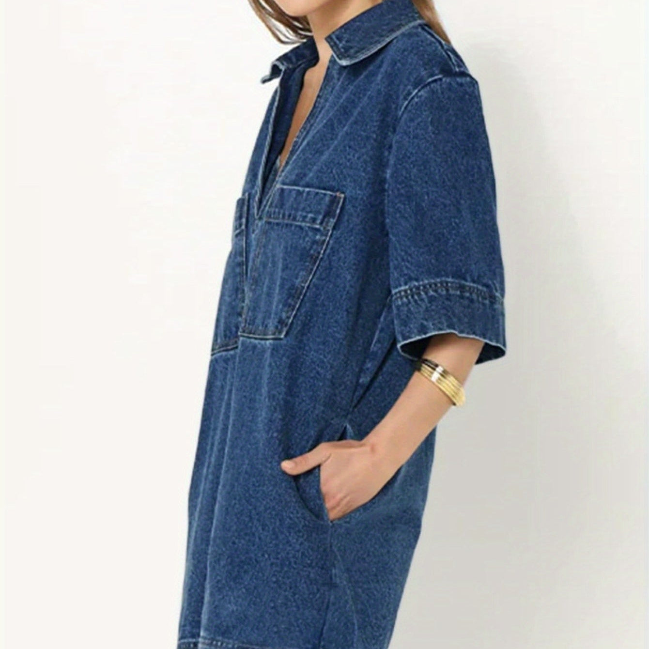 Airy Cotton Shirt Dress