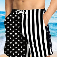 Tropical Board Shorts for Men Drawstring Lightweight Swimwear