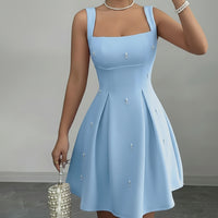 Sleek Dress with Smooth Sleeveless Cut