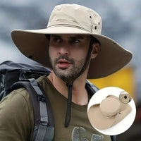 Breathable Outdoor Wide Brim Buckle Sun Hat