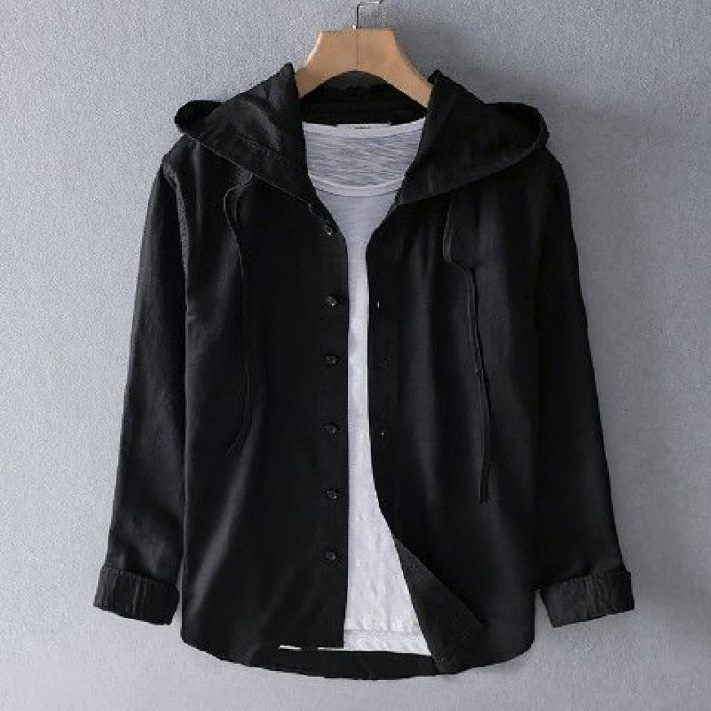 | Linen Tailored Relaxed Hoodie