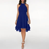 Women’s Elegant Halter Neck Midi Dress