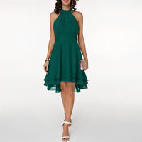 Women’s Elegant Halter Neck Midi Dress
