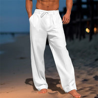 Dennis | Men’s Wide Leg Pleated Drawstring Pants