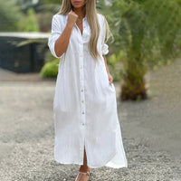 Women’s Spring Button Front Casual Dress