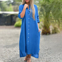 Women’s Spring Button Front Casual Dress