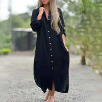 Women’s Spring Button Front Casual Dress