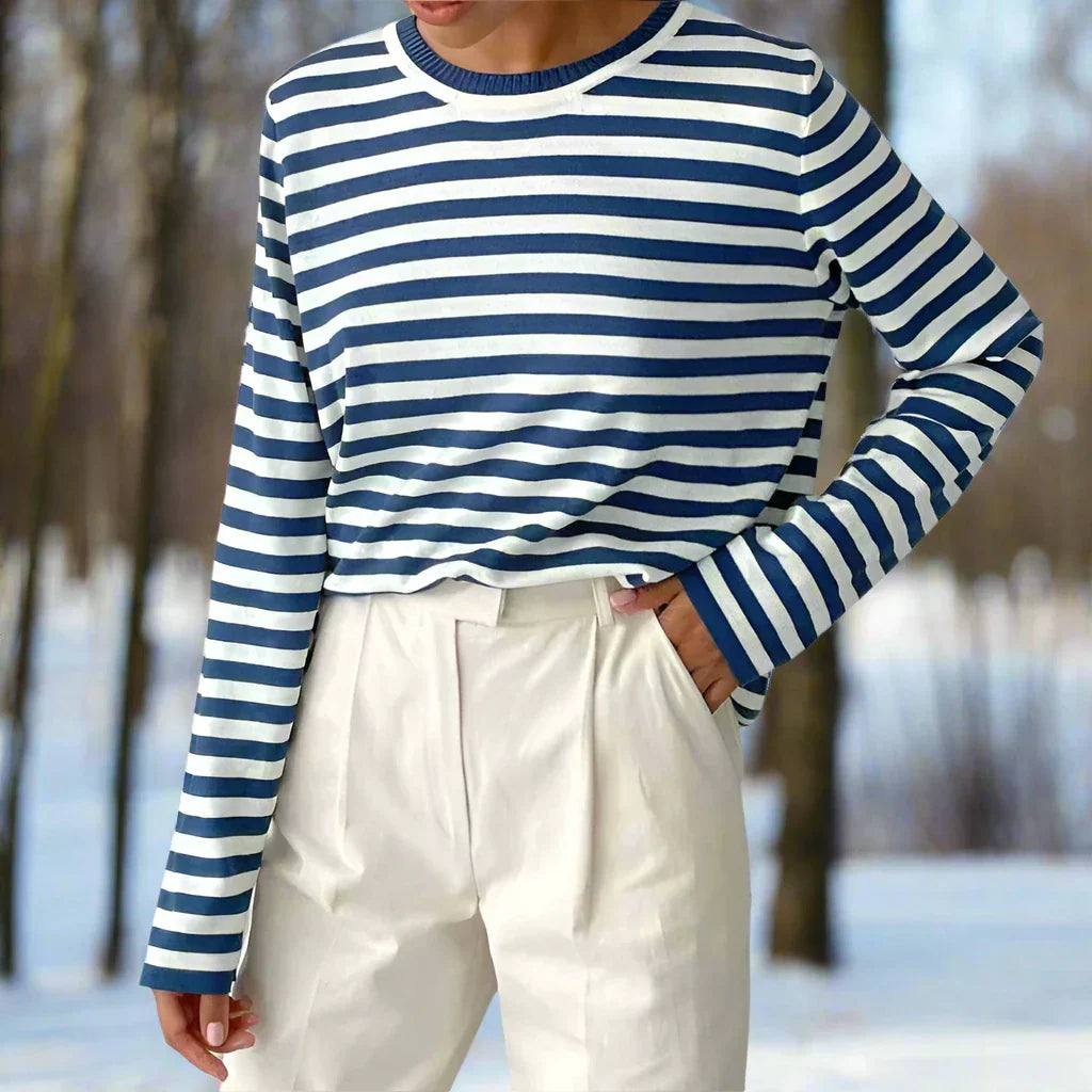 Women’s Striped Long Sleeve Top