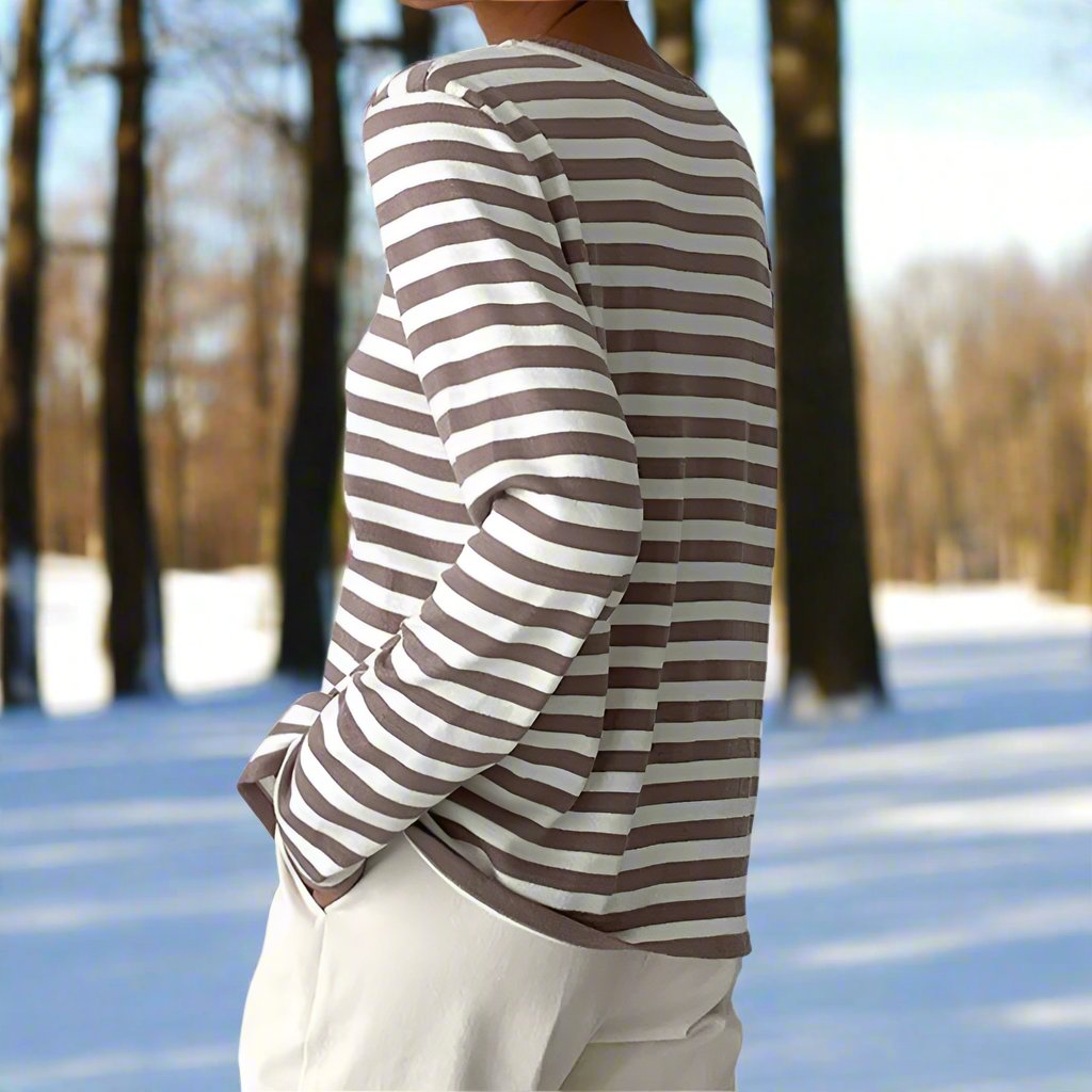 Women’s Striped Long Sleeve Top