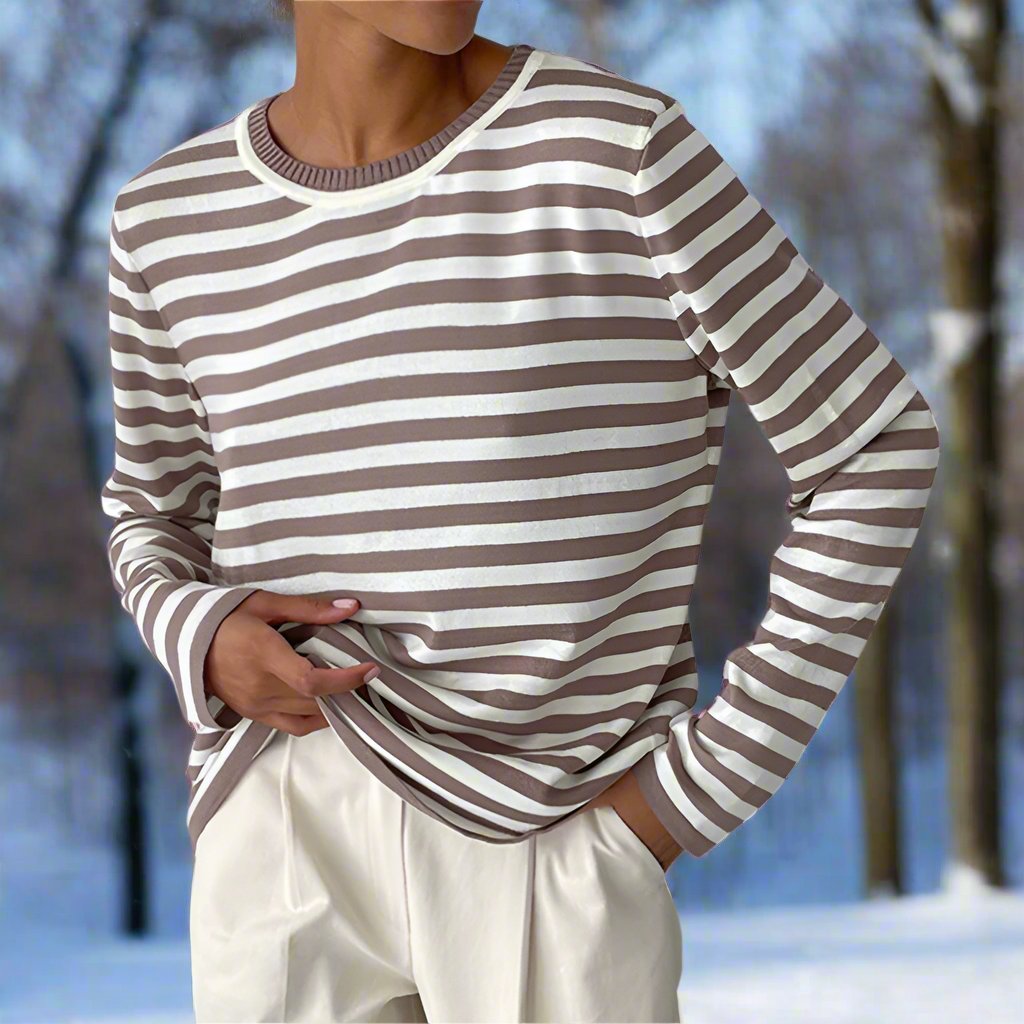 Women’s Striped Long Sleeve Top