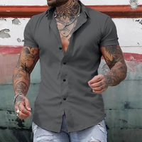 ModuFit | Men’s Tailored Muscle Fit Shirt Sharp Short Sleeve